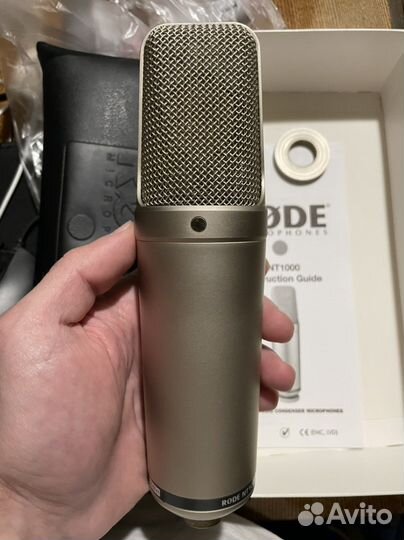 Студийный микрофон Rode NT1000+стойка+кабель