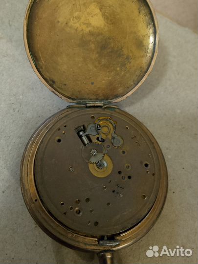 Старые Часы карманные Elgin Natl Watch на запчасти