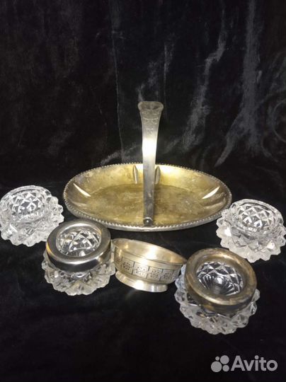Столовое Серебро.Солонки и конфетницы