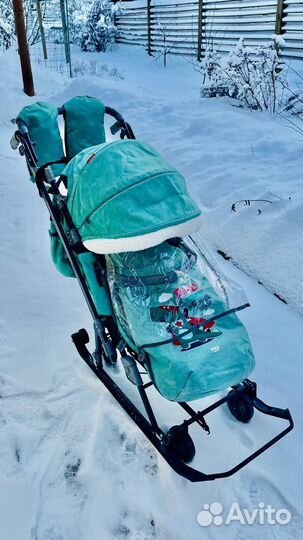 Санки-коляска Nika 7-8K Ника 7 8