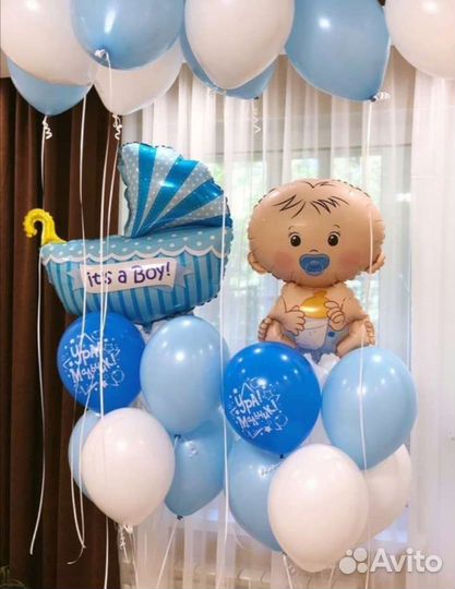 Воздушные шары на выписку из родильного дома