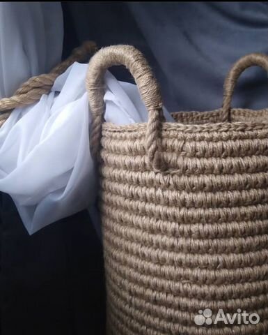 Корзина из джута