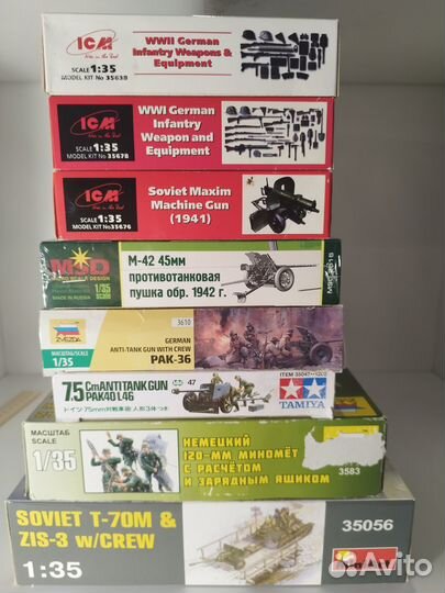 Сборные модели (артиллерия, снаряжение и т.д.) 1:3