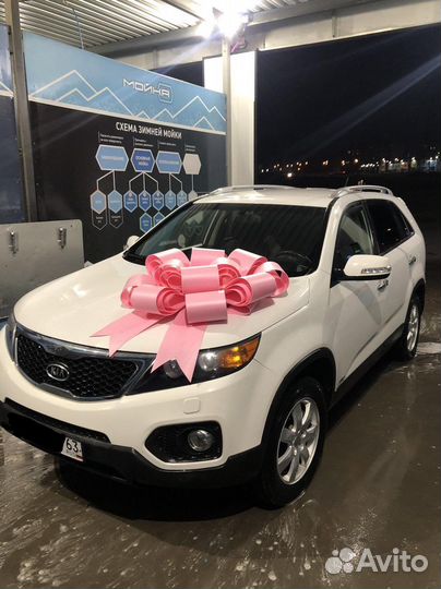 Подарочный бант на машину / автомобиль красный