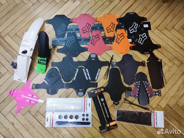 Брызговики / крылья; защита пера; заплатки камер