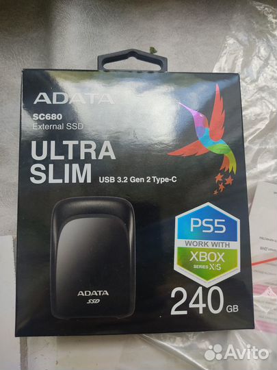 SSD 240 Adata для приставок PS 5