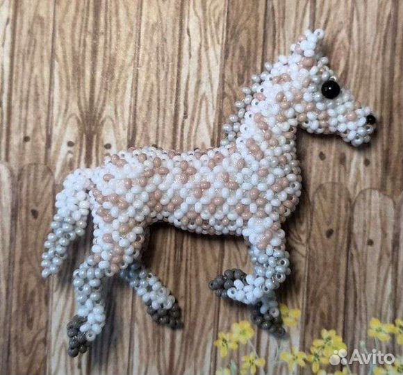 Амигуруми лошадь из бисера(разные масти)