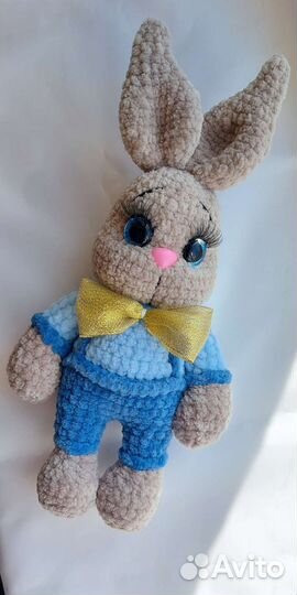 Плюшевый заяц. Зайчик-мальчик