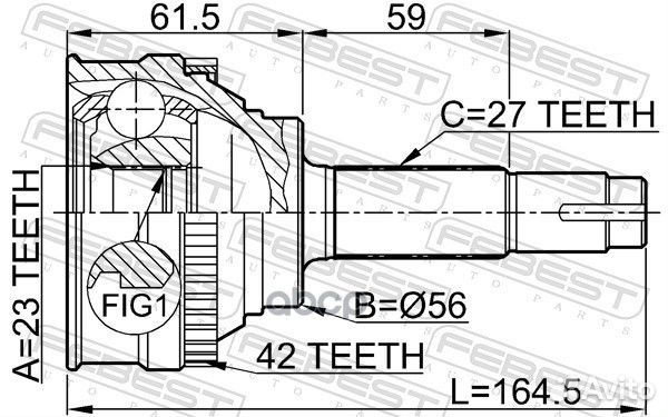 Шрус внешний перед прав/лев 0210019a42 Febest