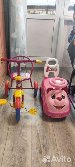 Велосипед, санки коляска, машинка каталка бу
