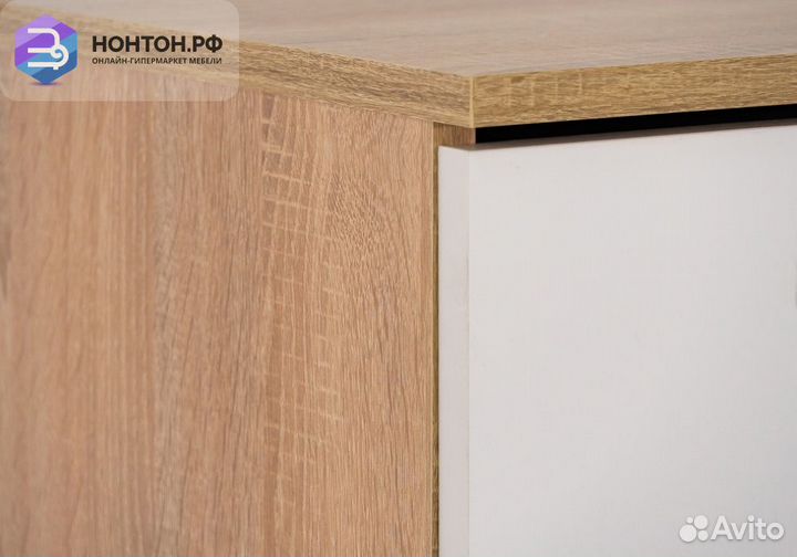 Комод Лотос 1.022 дуб сонома / белый глянец