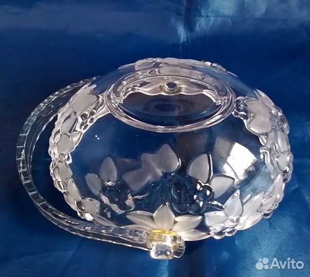 Хрустальная корзинка ваза Walther-Glas, Германия