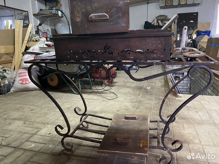 Мангал+коптильня