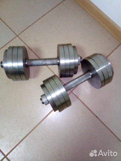 Стальные гантели