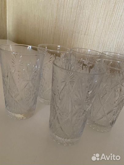 Стаканы хрустальные Чехия
