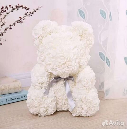 Мишки из роз 40см