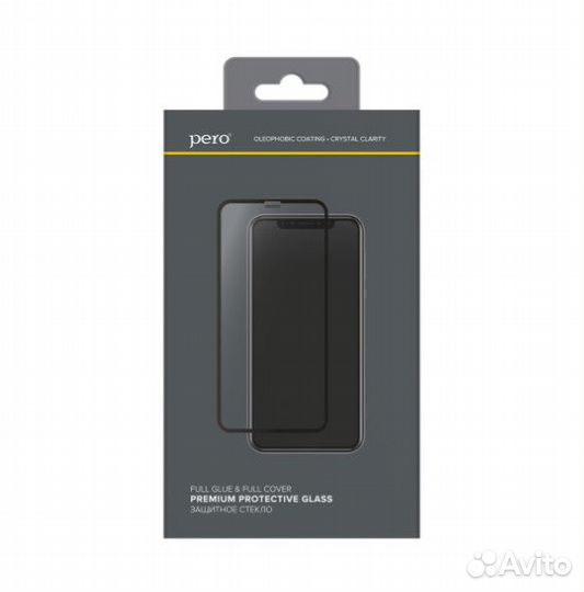 Защитное стекло pero Full Glue для iPhone 15 Pro M