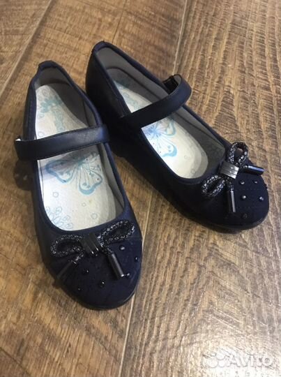 Туфли для девочки 34 размер кожа
