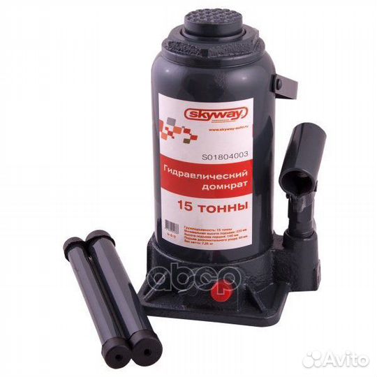 Домкрат гидравлический 15 т 225-430 мм с клапан