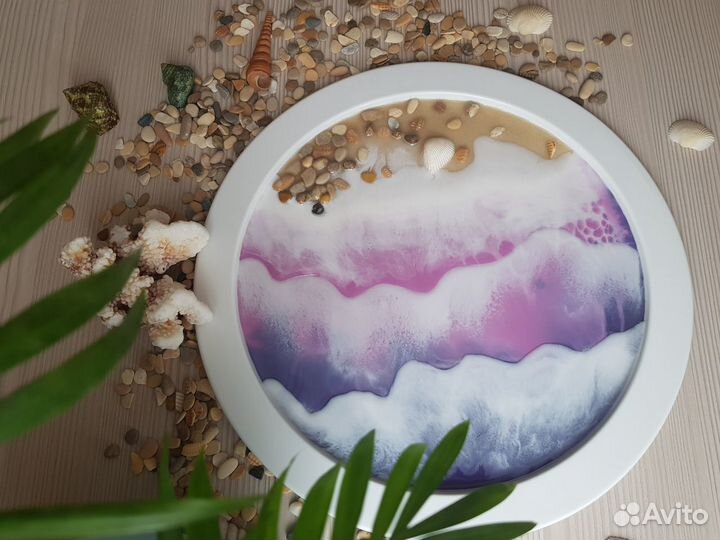 Тарелочка из эпоксидной смолы