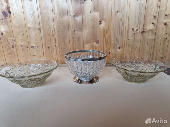 Фруктовница конфетница стекло хрусталь
