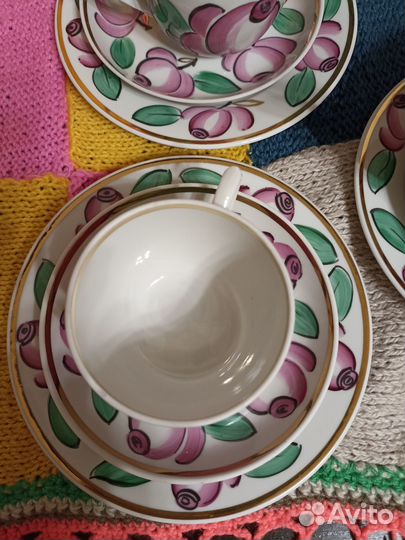 Винтажный сервиз СССР 1954 г Агашки Вербилки