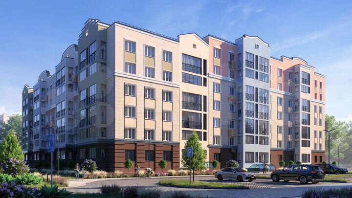 2-к. квартира, 47 м², 2/6 эт.