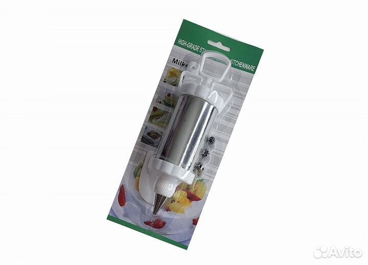 Кондитерский шприц + 4 насадки набор кондитера