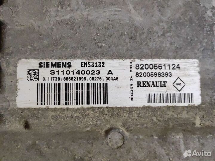 Блок управления двигателем Renault Logan 1 1.6 K7M