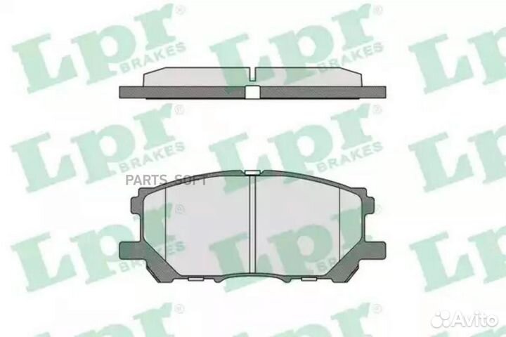 LPR 05P1368 Колодки тормозные дисковые