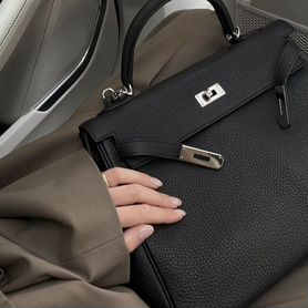 Новая Hermès Kelly 25 Togo Noir Келли черная сумка