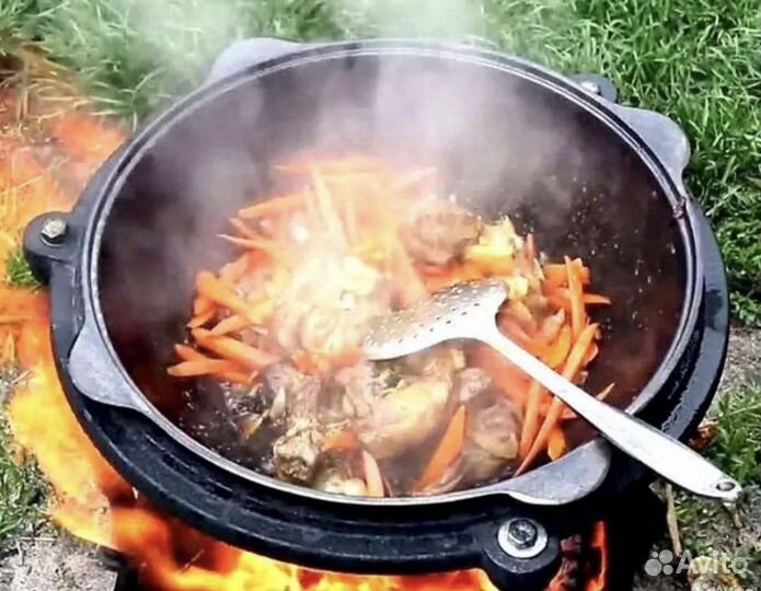 Казан чугунный 12л