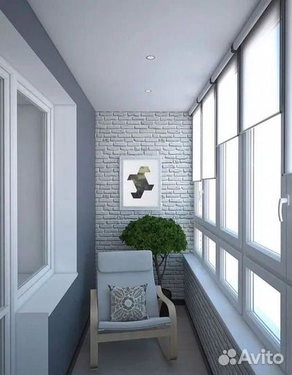 Внутренняя обшивка балкона / лоджии