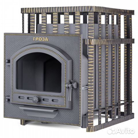 Печь дровяная чугунная Гроза 24пс в сетке 2022