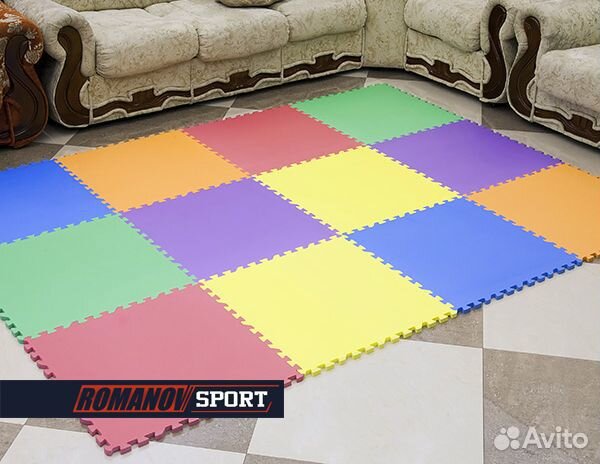 Мягкий пол (маты пазлы)