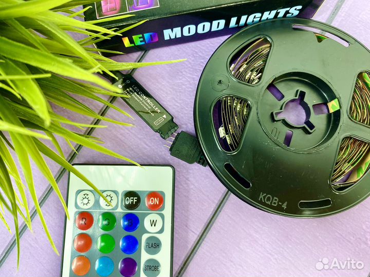 Лента светодиодная rgb mood light с пультом