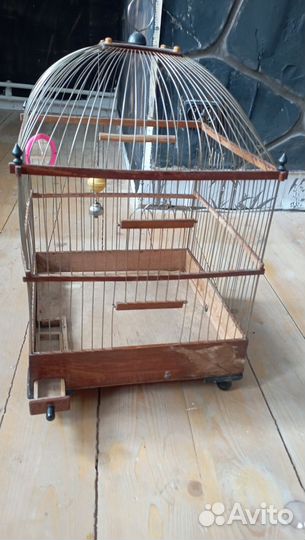Винтажная клетка для птиц