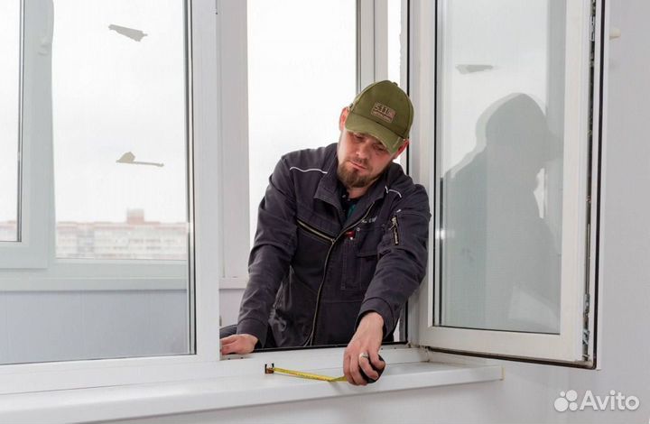 Установка подоконников. пвх подоконники