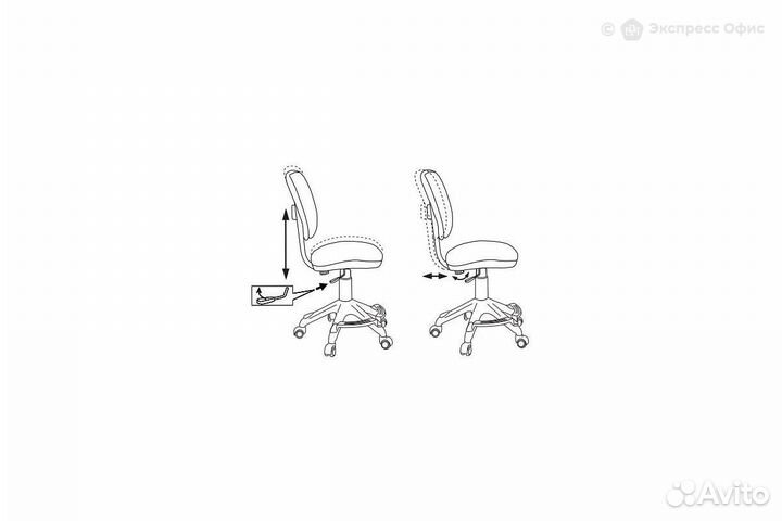 Кресло компьютерное детское Бюрократ CH-204-F/gira