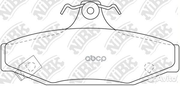 Колодки тормозные дисковые ssangyong rexton 2.7