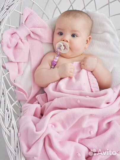 Плед на выписку летний