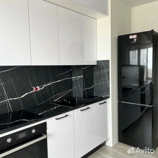 Прямая кухня с мдф фасадами