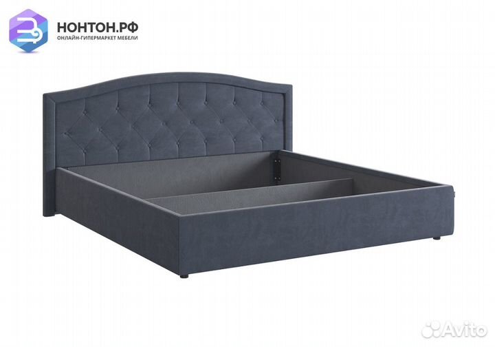 Кровать Верона 2 1.8 м серо-синяя