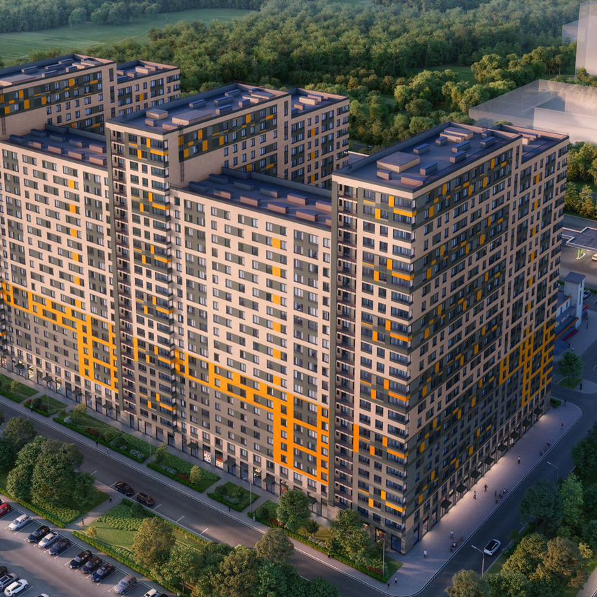 3-к. апартаменты, 61,4 м², 19/24 эт.