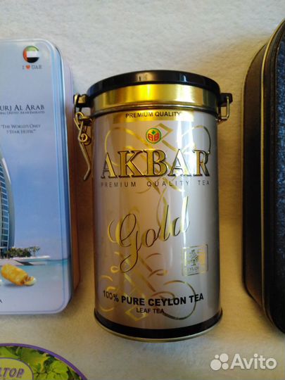 Жестяные банки от чая печенья сладостей