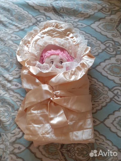 Конверт-одеяло на выписку весна-лето 2024