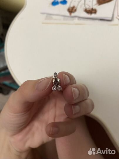 Серьги детские серебро