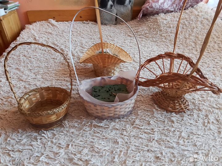 Плетеные корзинки+губка