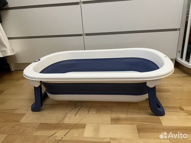 Детская ванночка складная, матрасик для купания