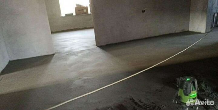 Полусухая стяжка пола за 1 день